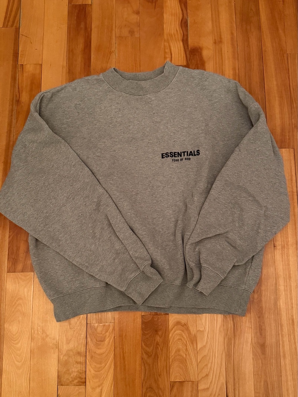 Fear of God ESSENTIALS Men's Heather Gray Crewneck Sweatshirt